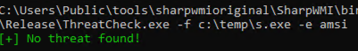 No AMSI detection